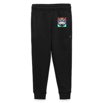 Loup - Pantalon de survêtement enfant/adolescent premium - noir - Devant - AI Model Kid Male (0cm)