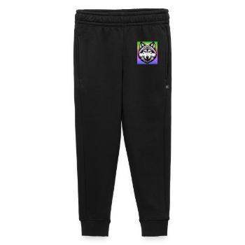 Loup - Pantalon de survêtement enfant/adolescent premium - noir - Devant - AI Model Kid Male (0cm)