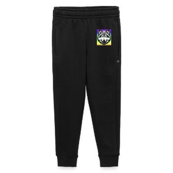 Loup - Pantalon de survêtement enfant/adolescent premium - noir - Devant - AI Model Kid Male (0cm)