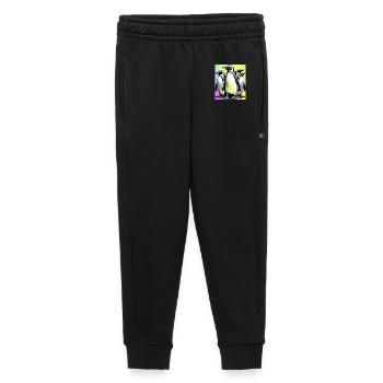 Pingouins Pingouins - Pantalon de survêtement enfant/adolescent premium - noir - Devant - AI Model Kid Male (0cm)