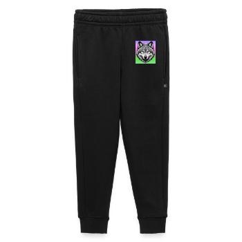 Loup - Pantalon de survêtement enfant/adolescent premium - noir - Devant - AI Model Kid Male (0cm)