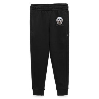 don1 2 - Pantalon de survêtement enfant/adolescent premium - noir - Devant - AI Model Kid Male (0cm)