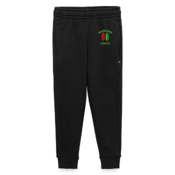 saucisson, végane, boucher, boucher humour - Pantalon de survêtement enfant/adolescent premium - noir - Devant - AI Model Kid Male (0cm)