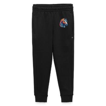 Cheval - Pantalon de survêtement enfant/adolescent premium - noir - Devant - AI Model Kid Male (0cm)