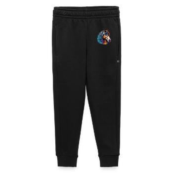 Cheval - Pantalon de survêtement enfant/adolescent premium - noir - Devant - AI Model Kid Male (0cm)