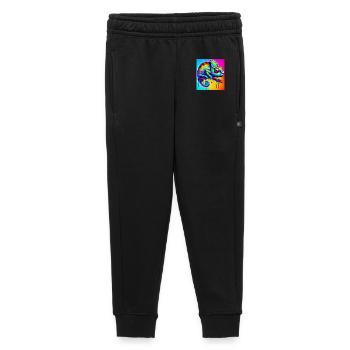 caméléon - Pantalon de survêtement enfant/adolescent premium - noir - Devant - AI Model Kid Male (0cm)