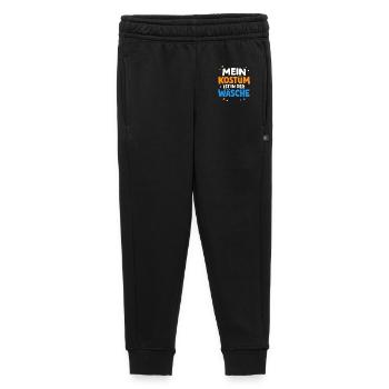 Mon costume est dans la blanchisserie Carnaval Carnaval - Pantalon de survêtement enfant/adolescent premium - noir - Devant - AI Model Kid Male (0cm)