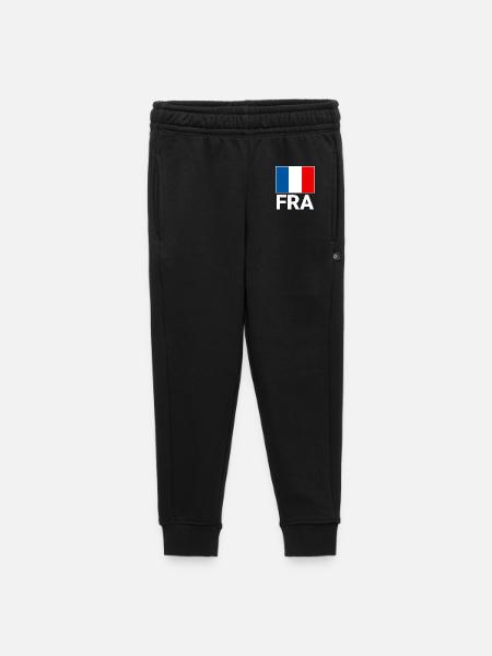 Sporty France flag with FRA abbreviation - Kids’/Teens' Premium Sweatpants - black