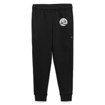 Illustration d’art au trait de nénuphar - Pantalon de survêtement enfant/adolescent premium - noir - Devant - AI Model Kid Male (0cm)
