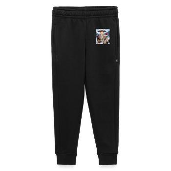 Chat de Noël dans un selfie d’OVNI - Pantalon de survêtement enfant/adolescent premium - noir - Devant - AI Model Kid Male (0cm)