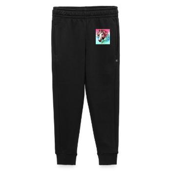 cheval - Pantalon de survêtement enfant/adolescent premium - noir - Devant - AI Model Kid Male (0cm)