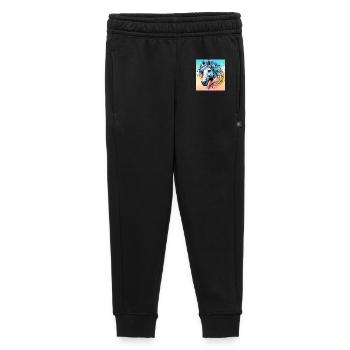 cheval - Pantalon de survêtement enfant/adolescent premium - noir - Devant - AI Model Kid Male (0cm)