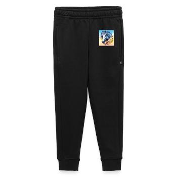 cheval - Pantalon de survêtement enfant/adolescent premium - noir - Devant - AI Model Kid Male (0cm)