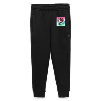 cheval - Pantalon de survêtement enfant/adolescent premium - noir - Devant - AI Model Kid Male (0cm)