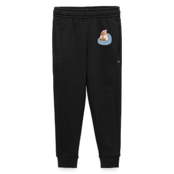 Cuddle Capybara Moonstar Blanket - Kawaii Design - Kids’/Teens' Premium Sweatpants - black - Front - AI Model Kid Male (0cm)