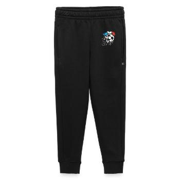 Ballon déchiqueté avec l’équipe de France en Coupe du Monde - Pantalon de survêtement enfant/adolescent premium - noir - Devant - AI Model Kid Male (0cm)