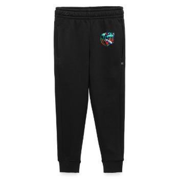 Loup - Pantalon de survêtement enfant/adolescent premium - noir - Devant - AI Model Kid Male (0cm)