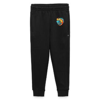 Gecko - Pantalon de survêtement enfant/adolescent premium - noir - Devant - AI Model Kid Male (0cm)