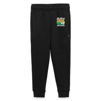Retro Bowling 40. Geburtstag Design - Kinder/Teenager Premium Sweathose - Schwarz - Vorne - AI Model Kid Male (0cm)