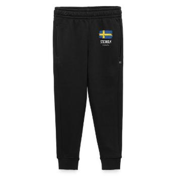 Stockholm - Kinder/Teenager Premium Sweathose - Schwarz - Vorne - AI Model Kid Male (0cm)