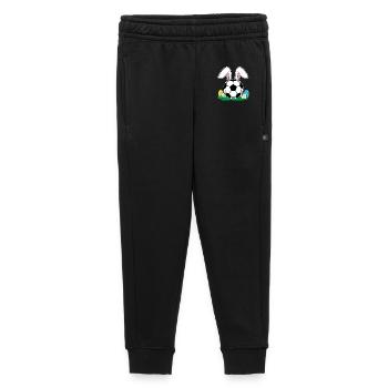 Ostern Lustiger Fußball mit Hasenohren - Kinder/Teenager Premium Sweathose - Schwarz - Vorne - AI Model Kid Male (0cm)
