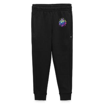 Bunte Uhr mit Farbspritzern - Kinder/Teenager Premium Sweathose - Schwarz - Vorne - AI Model Kid Male (0cm)