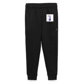 Pear in Pastels Abstract - Kids’/Teens' Premium Sweatpants - black - Front - AI Model Kid Male (0cm)