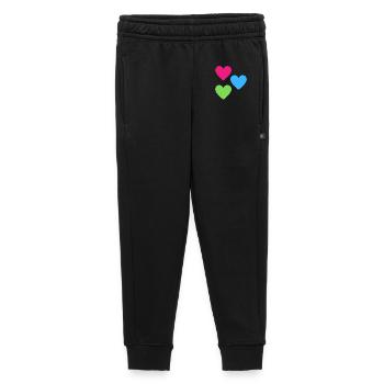 Neonherzen Trio - Kinder/Teenager Premium Sweathose - Schwarz - Vorne - AI Model Kid Male (0cm)