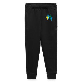 Viele Hände als Zeichen für ein Team - Kinder/Teenager Premium Sweathose - Schwarz - Vorne - AI Model Kid Male (0cm)