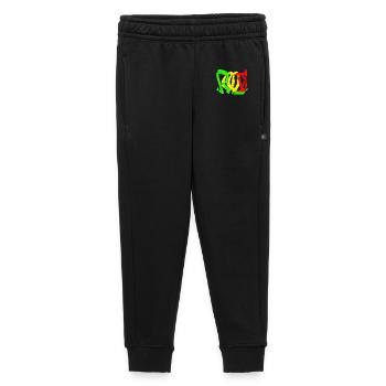 Rasta Farbblock Muster - Kinder/Teenager Premium Sweathose - Schwarz - Vorne - AI Model Kid Male (0cm)