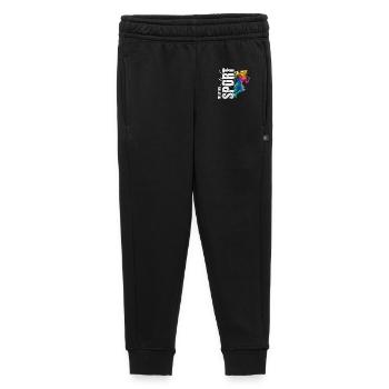 Eins mit dem Sport - Laufen - Kinder/Teenager Premium Sweathose - Schwarz - Vorne - AI Model Kid Male (0cm)