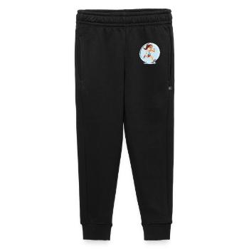 Runner in comic style - Kids’/Teens' Premium Sweatpants - black - Front - AI Model Kid Male (0cm)