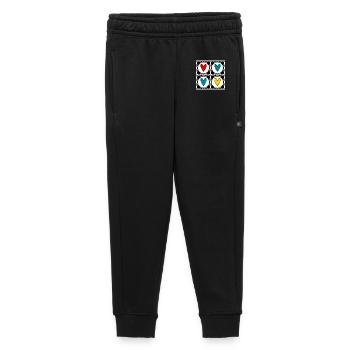 HERZ. PAPA. MAMA. NOEL. WEIHNACHTEN. Junggesellinnenabschied. BEBE. KIND. - Kinder/Teenager Premium Sweathose - Schwarz - Vorne - AI Model Kid Male (0cm)