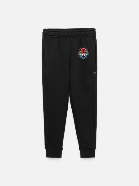 Wolf - Kinder/Teenager Premium Sweathose - Schwarz
