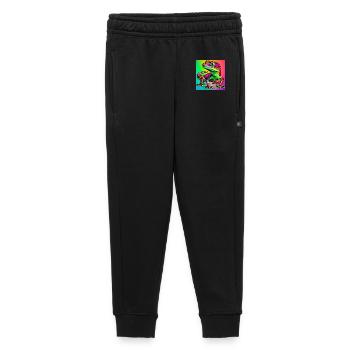 Gecko - Pantalon de survêtement enfant/adolescent premium - noir - Devant - AI Model Kid Male (0cm)