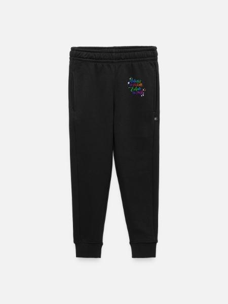 Inspirational Rainbow Calligraphy Design - Kids’/Teens' Premium Sweatpants - black