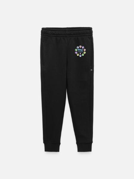 PAW LOVERS Blue Pastel Paws - Kids’/Teens' Premium Sweatpants - black - Front