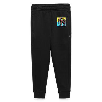 éléphant - Pantalon de survêtement enfant/adolescent premium - noir - Devant - AI Model Kid Male (0cm)