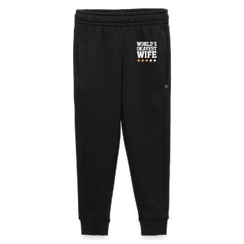 World's Okayest Wife - Kids’/Teens' Premium Sweatpants - black - Front - AI Model Kid Male (0cm)