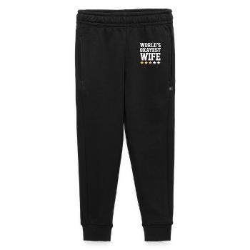World's Okayest Wife Tee - Kids’/Teens' Premium Sweatpants - black - Front - AI Model Kid Male (0cm)