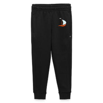 bateau à voile - Pantalon de survêtement enfant/adolescent premium - noir - Devant - AI Model Kid Male (0cm)