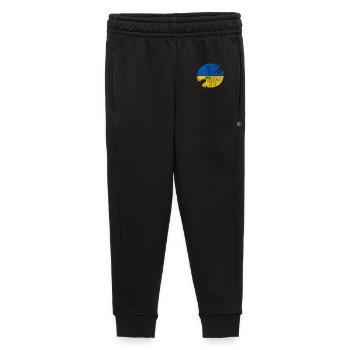 Ukraine Kreis verschwommen Vintage / Geschenk - Kinder/Teenager Premium Sweathose - Schwarz - Vorne - AI Model Kid Male (0cm)