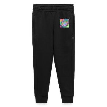 Colored rounds 3d - Kids’/Teens' Premium Sweatpants - black - Front - AI Model Kid Male (0cm)
