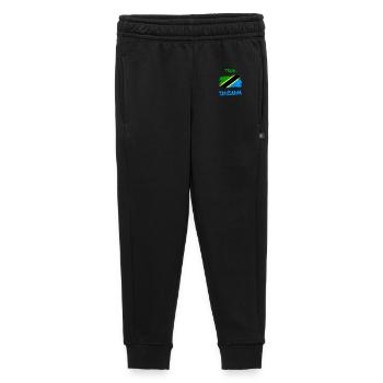 Conception du drapeau de l’équipe tanzanienne - Pantalon de survêtement enfant/adolescent premium - noir - Devant - AI Model Kid Male (0cm)