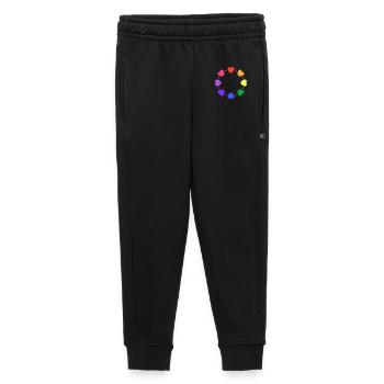 Cœurs arc-en-ciel - Pantalon de survêtement enfant/adolescent premium - noir - Devant - AI Model Kid Male (0cm)