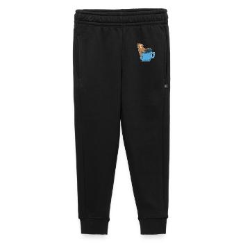 Funny sloth Caffeine Coffee Drinking coffee cup - Kids’/Teens' Premium Sweatpants - black - Front - AI Model Kid Male (0cm)