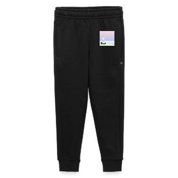 Winter Background - Polar Bear by the Sea - SLEDGES - Kids’/Teens' Premium Sweatpants - black - Front - AI Model Kid Male (0cm)