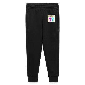 BABYSPRÜCHE - ES WIRD EIN MÄDCHEN ODER JUNGE FRAGE - Kinder/Teenager Premium Sweathose - Schwarz - Vorne - AI Model Kid Male (0cm)