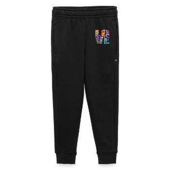 Mehrfarbige Pop-Art-Lippen - Kinder/Teenager Premium Sweathose - Schwarz - Vorne - AI Model Kid Male (0cm)