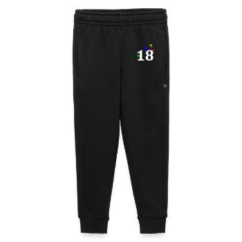 unisex, 18 Feuerwerk sternenmuster - Kinder/Teenager Premium Sweathose - Schwarz - Vorne - AI Model Kid Male (0cm)